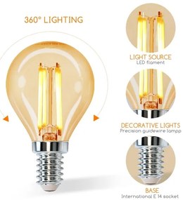 Lampadina LED G45 E14/4W/230V 2200K - Aigostar