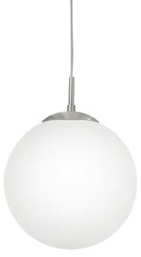EGLO 85263 - Lampadario a sospensione con filo RONDO 1xE27/60W/230V diametro 30 cm bianco