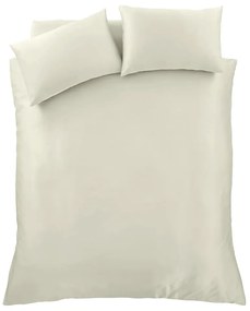 Set copripiumino e federa beige in raso di seta per letto matrimoniale 200x200 cm Silky Soft – Catherine Lansfield