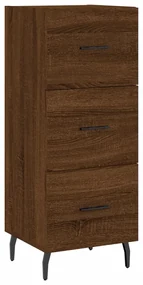 Credenza rovere marrone 34,5x34x90 cm in legno multistrato