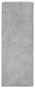 Mobili a Parete 2 pz Grigio Cemento 69,5x34x90 cm