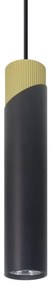 Lampadario a sospensione con filo NEO 1xGU10/8W/230V nero/oro