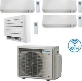 Climatizzatore GARANZIA ITALIA Daikin Perfera All Seasons + Console Pavimento Wifi Quadri Split Inverter 9000 + 9000 + 9000 + 12000 BTU con U.E.