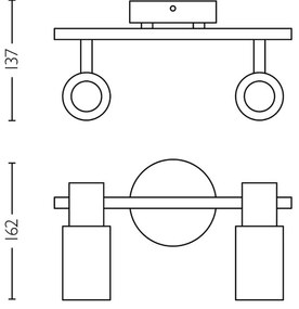 Philips - Faretto PALMS 2xE14/25W/230V