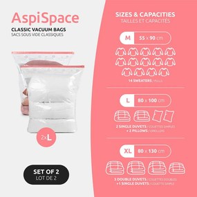 Sacchetti per il vuoto in set da 2 pezzi Premium Valve L - Compactor