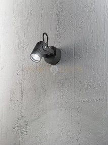 Walker faretto alluminio antracite opaco  1 luce attacco gu10 ip54