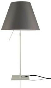 Costanza Lampada da Tavolo con Dimmer Alu/Calcestruzzo Grigio - Luceplan