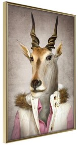 Poster  Animal Alter Ego: Antelope  Cornice Quadri Cornice d'oro, Larghezza x Altezza Home decor 40x60