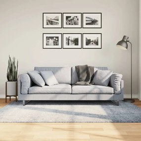 Tappeto Shaggy Pamplona A Pelo Lungo Moderno Blu 140x200 Cm /