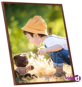 vidaXL Cornici Foto Collage 3 pz per Parete Bronzo 40x40 cm in MDF