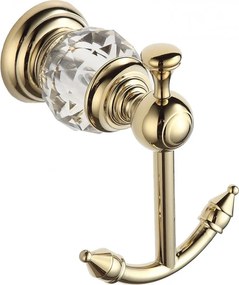 Mexen Estela doppio gancio per asciugamani, dorato - 7011535-50