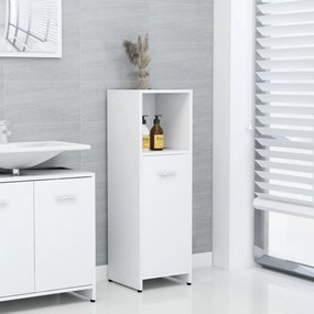 Armadio da bagno bianco 30x30x95 cm in legno multistrato