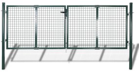 Cancello Per Giardino İn Rete Metallica 289x75 Cm/306x125 Cm /