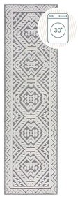 Runner in ciniglia lavabile grigio 60x240 cm Jaipur - Flair Rugs