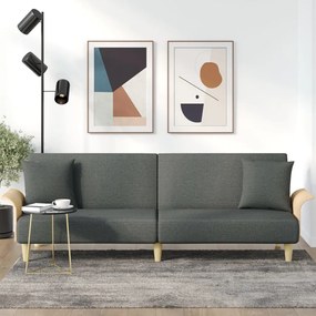 Divano Letto Con Braccioli Grigio Scuro İn Tessuto /