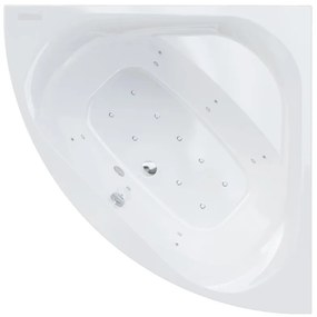 Vasca idromassaggio angolare BRISA ELEGANCE bianco 130 x 130 cm 15 bocchette SANYCCES