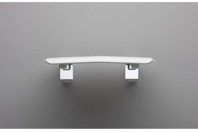 Koh-i-noor 5469KV sedile doccia ribaltabile 35x32 a muro in alluminio e abs bianco