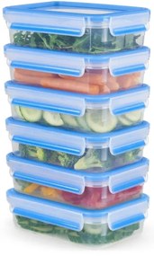 Tefal - SET 6x Contenitore per alimenti 0,8 l MASTER SEAL FRESH blu