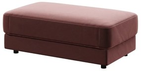 Pouf in velluto rosa scuro Devichy , 112 x 60 cm Laure - devichy