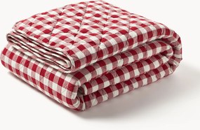 Copriletto con motivo natalizio reversibile trapuntato Camellia, varie misure