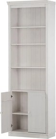 Libreria in legno di pino bianco 74x223 cm Anita - Støraa