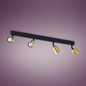 Faretto  TOP 4xGU10/10W/230V oro/nero