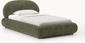 Letto imbottito in teddy bouclé con contenitore Alba