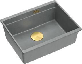 Lavello in granito Logan 100 Grey Metallic