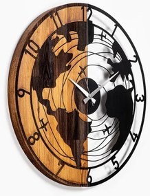 Orologio da parete diametro 56 cm 1xAA legno/metallo