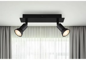 Globo 57998-2 - Faretto DREW 2xGU10/35W/230V nero