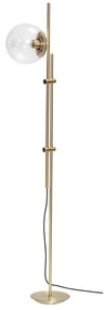 Lampada da terra in ottone con paralume in vetro (altezza 147 cm) Bubble - Hübsch