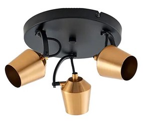 Lindby - Sylveria 3 Plafoniera Black/Gold Lindby