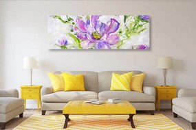 Stampa su tela – Fiori dipinti in versione estiva