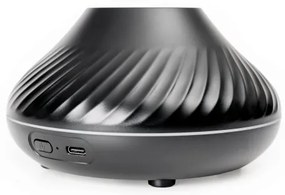 Diffusore di aromi LED RGB con finta fiamma LED/6,5W/5V 130ml nero