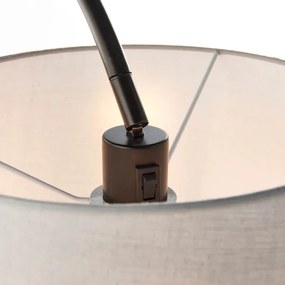 Endon 78163 - Lampada da terra CARLSON 1xE27/60W/230V grigio/nero