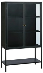 Vetrina nera in metallo 88x132 cm Carmel - Unique Furniture