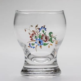 Set 6x bicchiere da liquore limpido - motivo floreale no 4