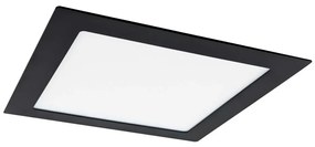 Lampada LED da incasso VEGA LED/12W/230V 2900/3900/5800K 17,5x17,5 cm nero