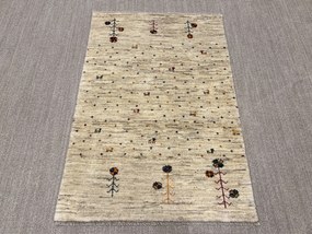 Gabbeh Tappeto 150x110 Beige (Iran) Annodato A Mano