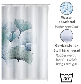 Tenda da doccia lavabile, 180 x 200 cm Ginkgo - Wenko
