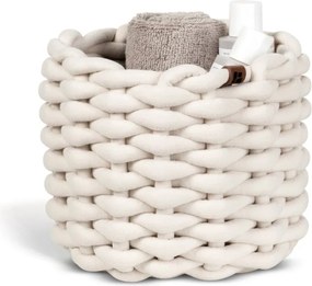 Cesto in tessuto ø 21x17 cm Peach Skin Round S – Bigso