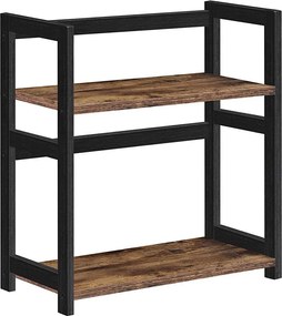 Mensola portaoggetti MARGE marrone/nero