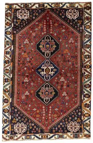 Shiraz Tappeto 260x170 Rosso (Iran) Annodato A Mano