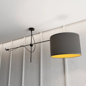 Nowodvorski Lighting Plafoniera Viper in nero e oro