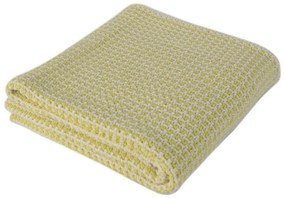 Coperta gialla in cotone soffice per neonati, 90 x 90 cm - Homemania Decor