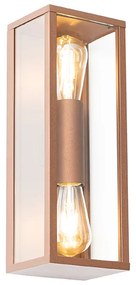 Applique industriale Ruggine 38 cm 2 luci IP44 - Charlois