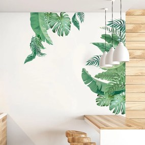 Adesivo da parete 60x90 cm Tropical Leaves - Ambiance