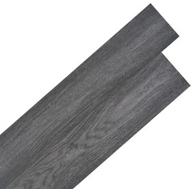 Listoni Pavimentazione Autoadesivi Pvc 5,02 M² 2 Mm Nero Bianco /