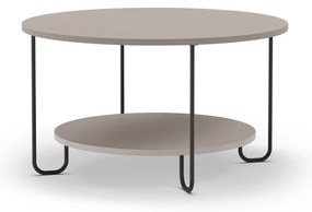 Tavolino rotondo grigio ø 80 cm Tonka - Marckeric