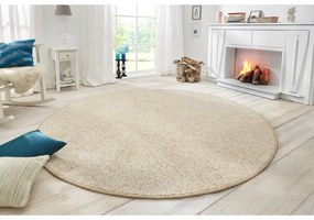 Tappeto circolare in crema, ⌀ 200 cm Wolly - BT Carpet